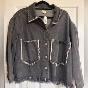 POL Black Denim Jacket